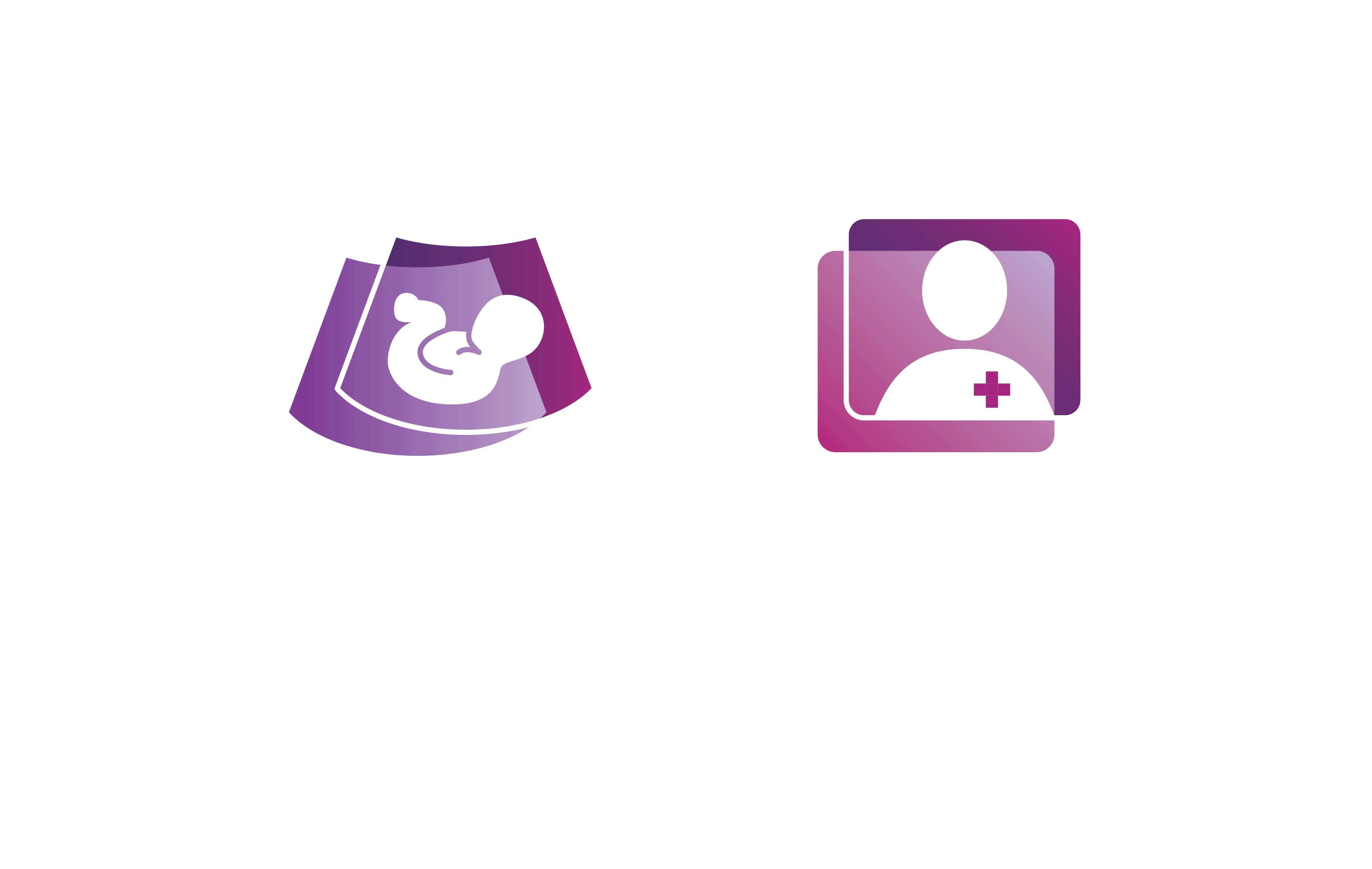 icon of pregnancy and provider with text "Navigator partners with patient to help navigate complex needs"